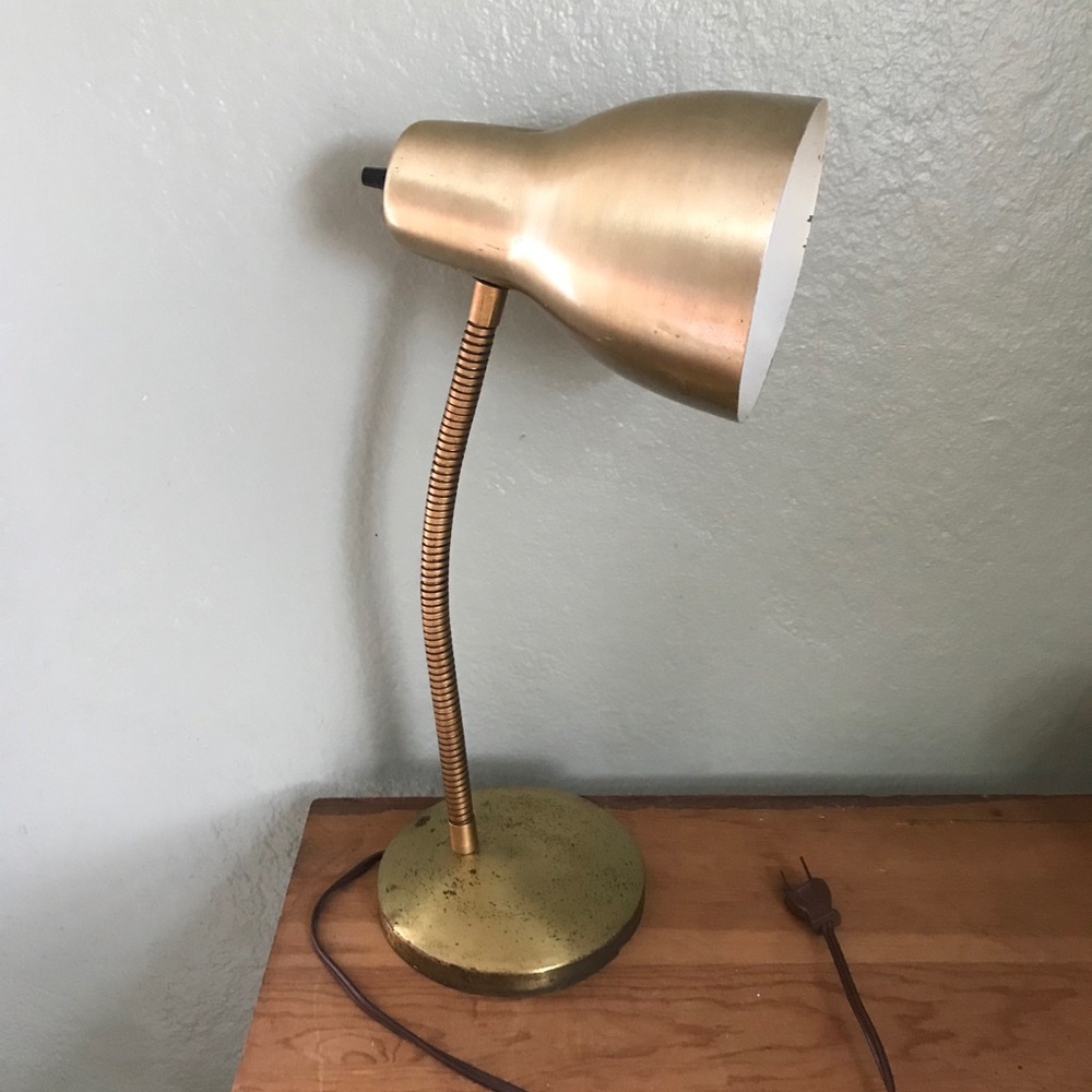 Vintage Gold Adjustable Desk Lamp